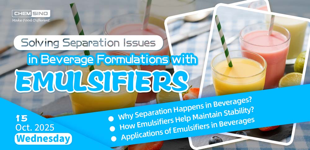 Solving Separation Issues in Beverage Formulations with Emulsifiers